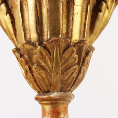 Paire de Vases en Style Néoclassique Bois Italie XIXe Siècle