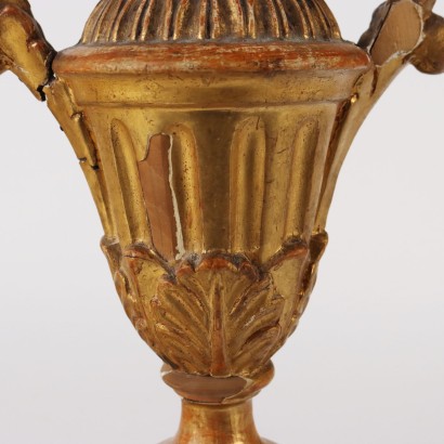 Paire de Vases en Style Néoclassique Bois Italie XIXe Siècle