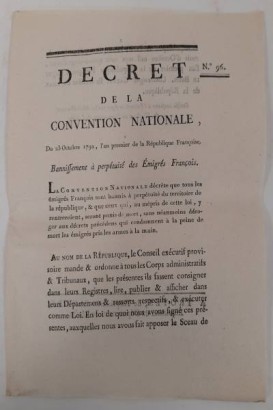 Lot von 2 Lois und 68 Decrets de la