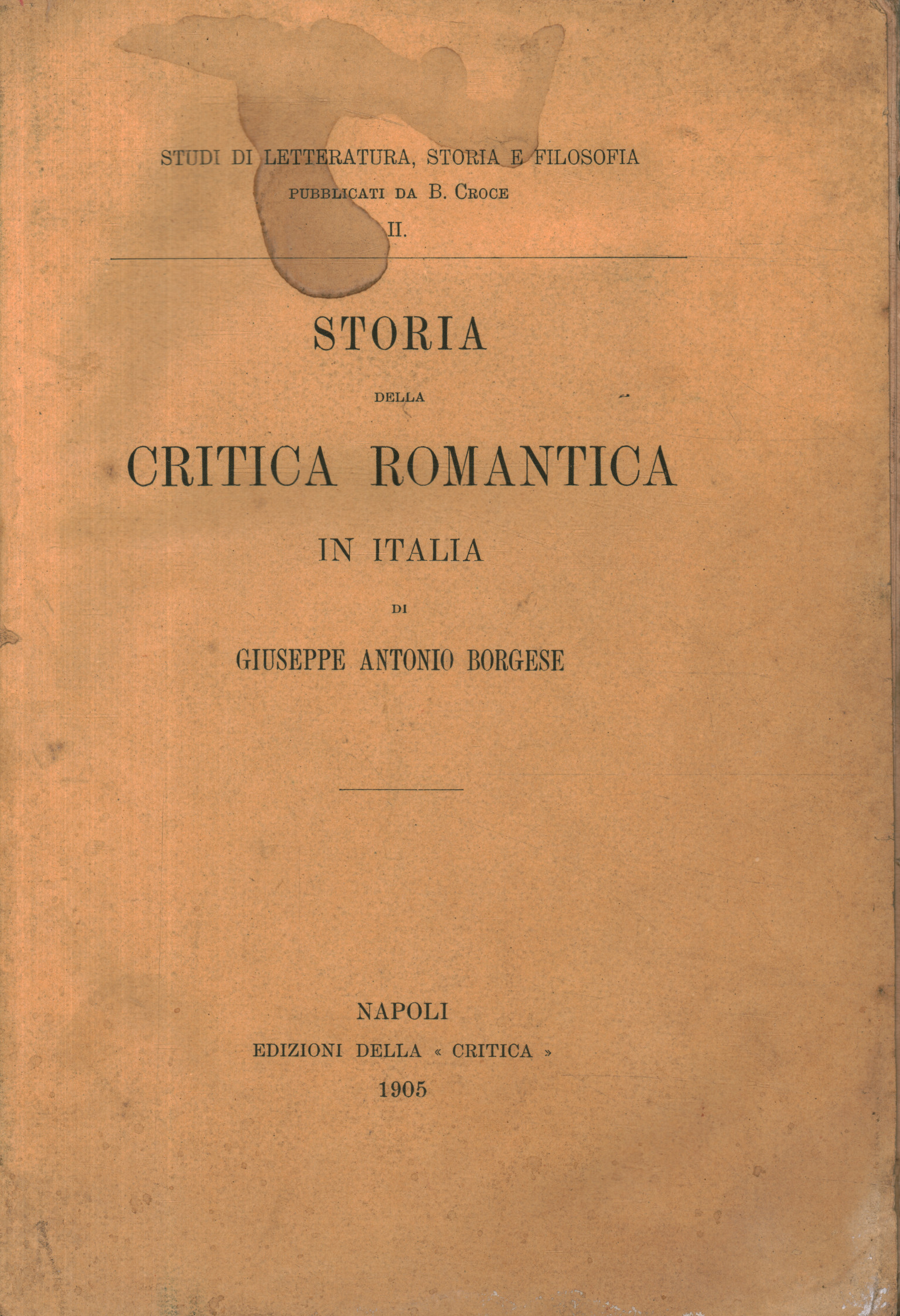 Histoire de la critique romantique en Italie