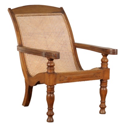 Fauteuil avec assise en roseau