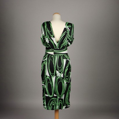 Vintage Black and Green Dress