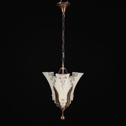 Lustre avec Verre Satiné