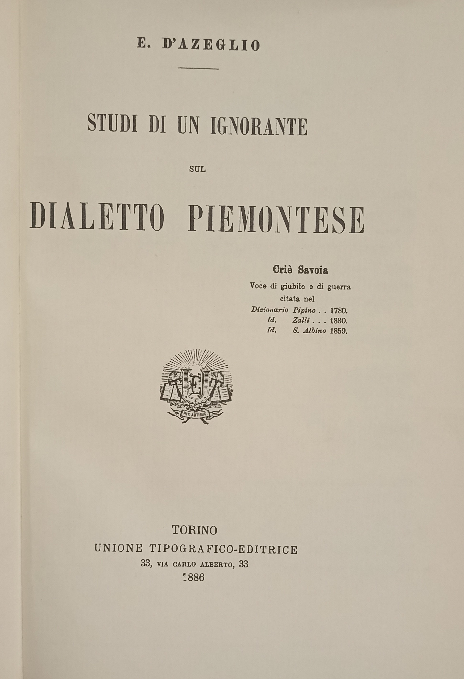 Etudes d'un ignorant sur le dialecte pieux