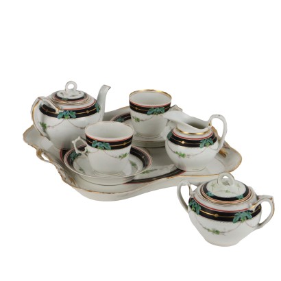 Tete a Tete Coffee Set in Old Paris Porcelain 1860 ca.