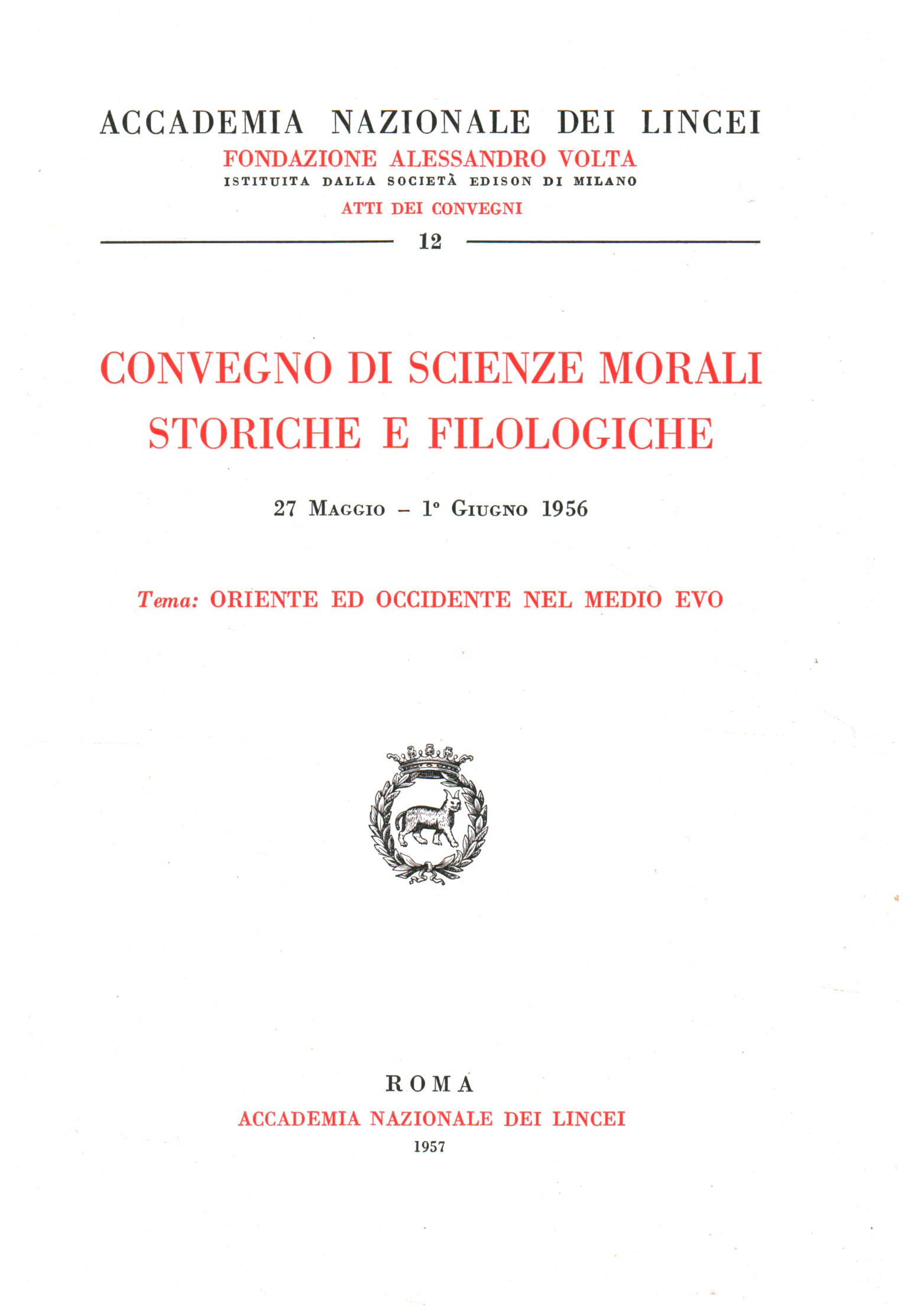 Conference of Historical Moral Sciences e