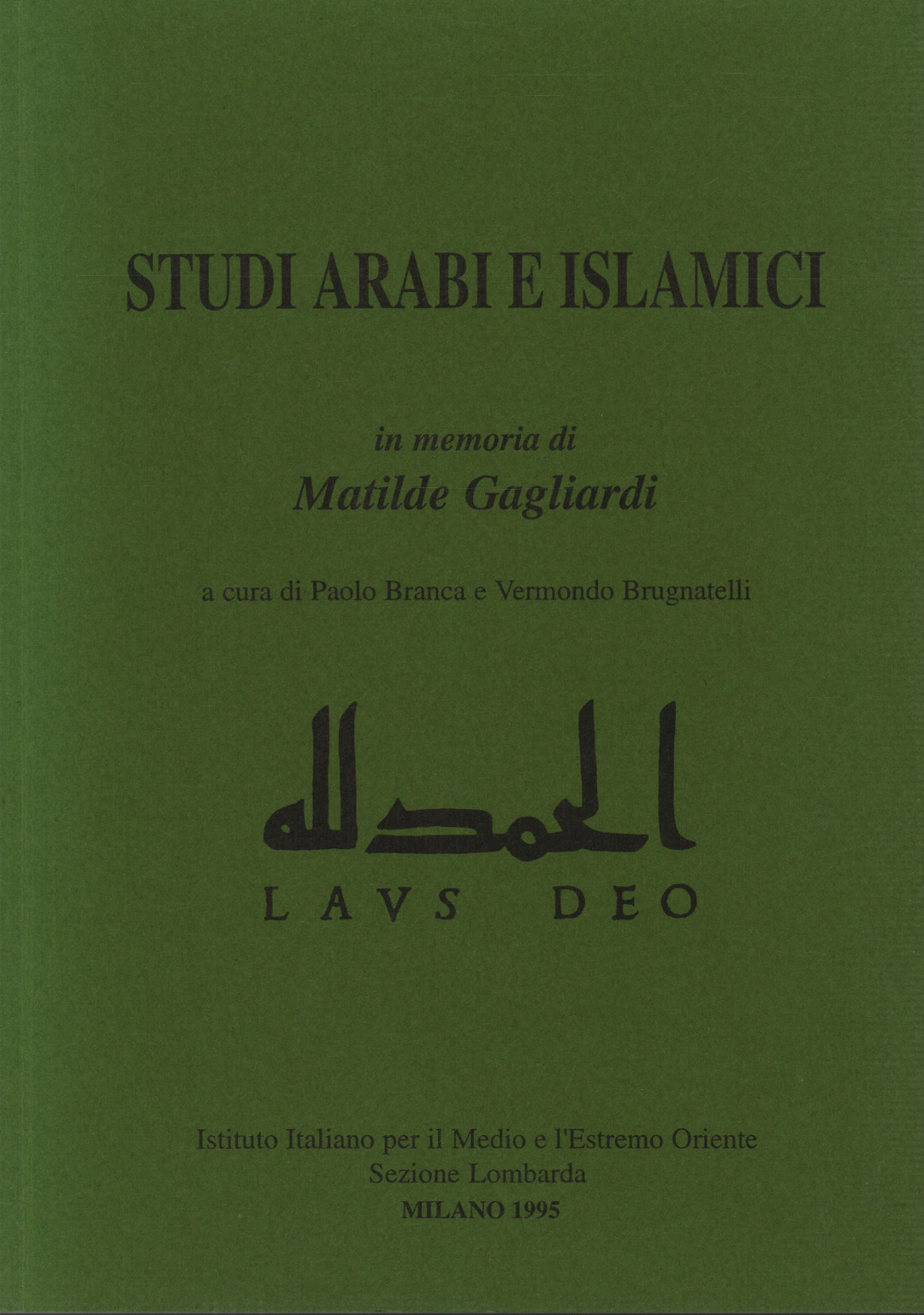 Studi Arabi e Islamici in memoria di%2