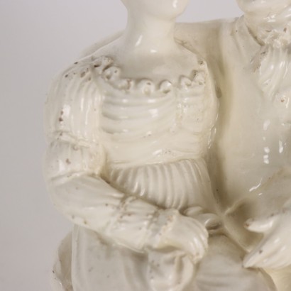 Gallant Couple figurine in earthenware