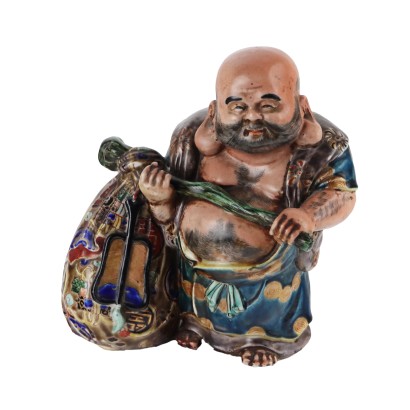 Hotei Figur aus Kutani Porzellan Japan Meiji-Zeit 1868-1912