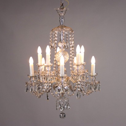 Large Glass Chandelier