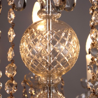 Large Glass Chandelier