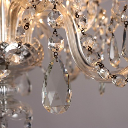 Large Glass Chandelier