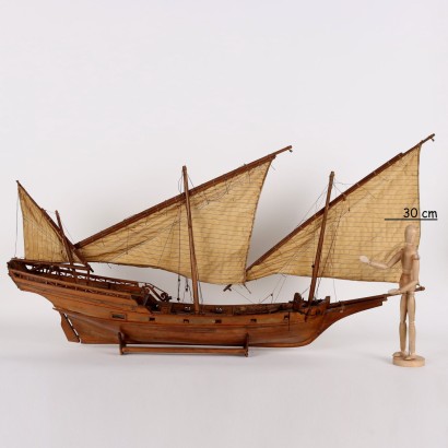 Xebec Wooden Sailing Ship
