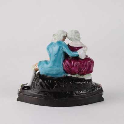 Inkwell in Old Paris Porcelain