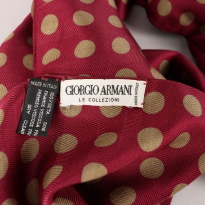 Giorgio Armani Polka Dot Silk Scarf