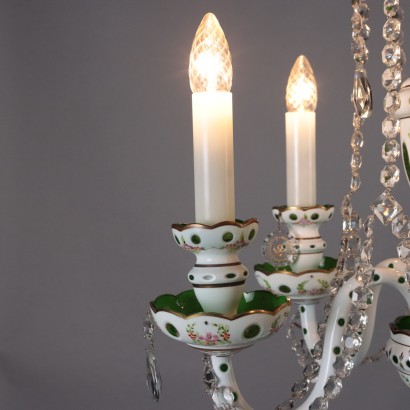 Lustre en verre de Bohême