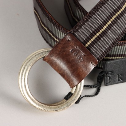 Ceinture Orciani en cuir et toile