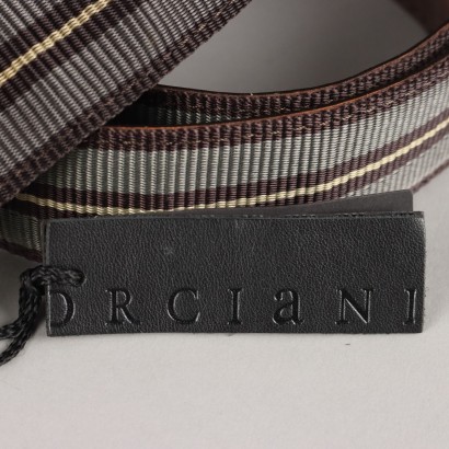 Ceinture Orciani en cuir et toile