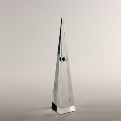 Vintage Obelisk aus Swarovski Kristall Hong Kong Tower Österreich 1997