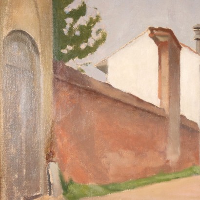 Painting by Primo Carena,Village street,Primo Carena,Primo Carena,Primo Carena,Primo Carena,Primo Carena