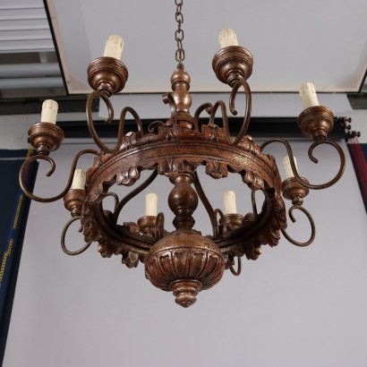 Carved chandelier