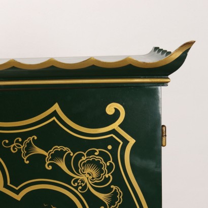 LACQUERED CONSOLE, Chinoiserie Style Bar Cabinet