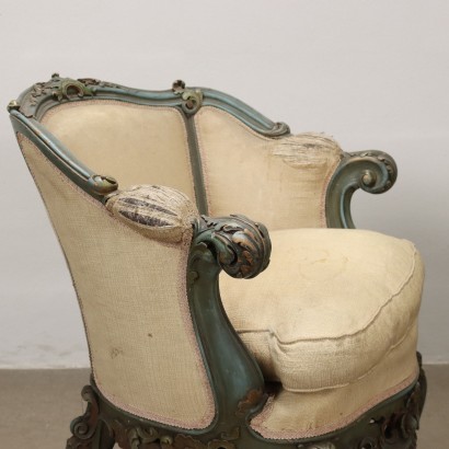 Trois Fauteuils de Style Baroque Fri