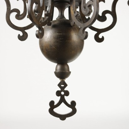 Dutch Bronze Chandelier