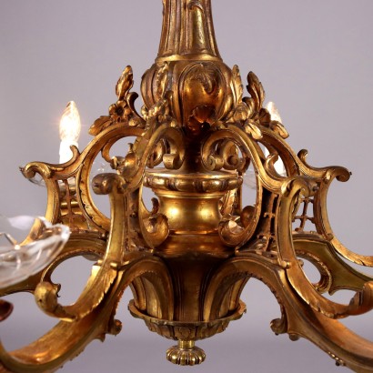 Lustre de style Bronze Doré