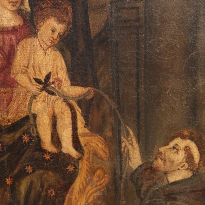 Tableau Vierge à l'Enfant et aux Saints