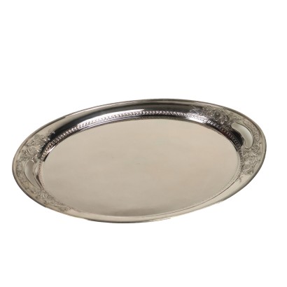 Antique Oval Tray Silver Europe XIX-XX Century