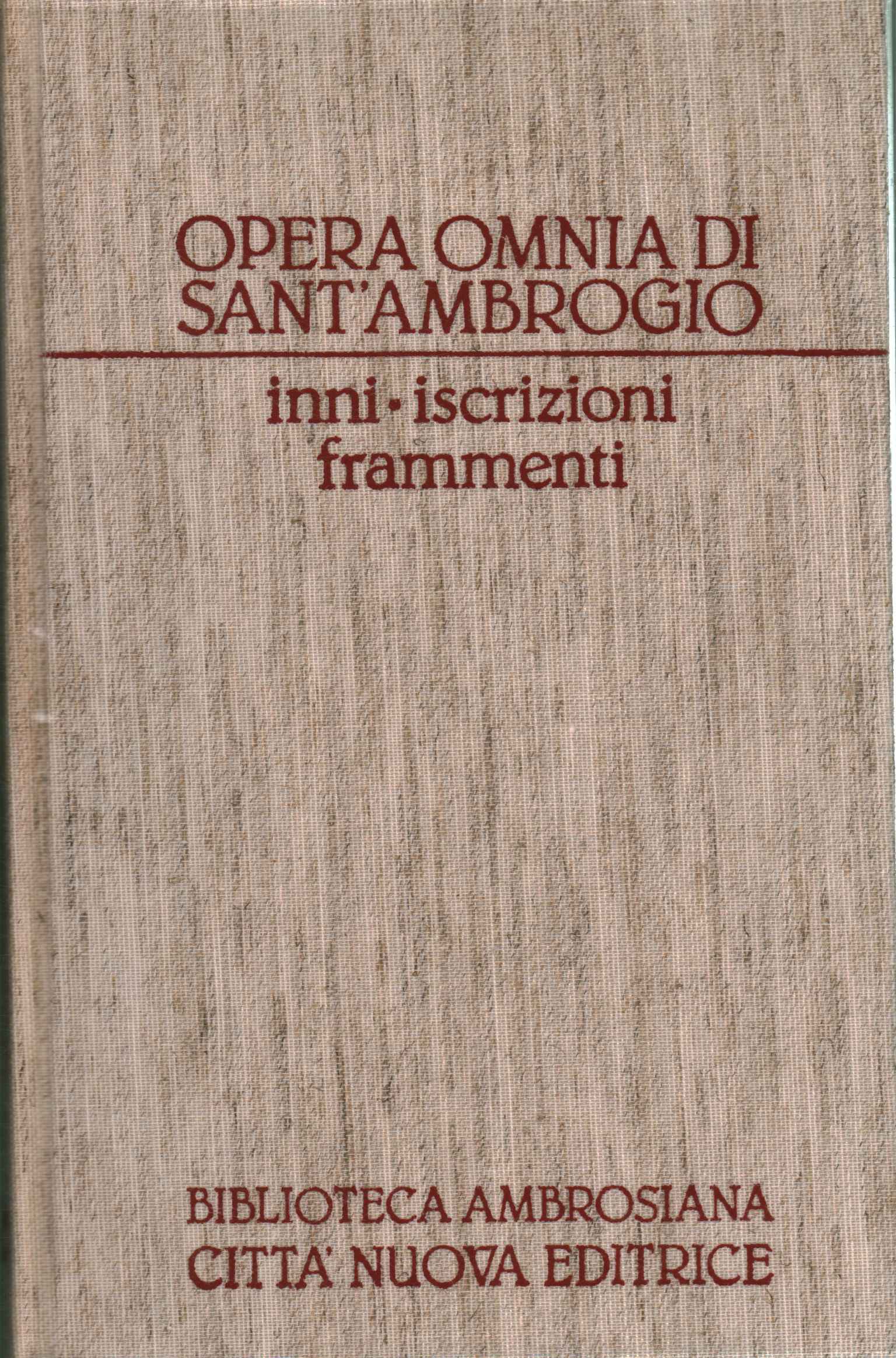 Opera Omnia of Sant'Ambrogio. OR