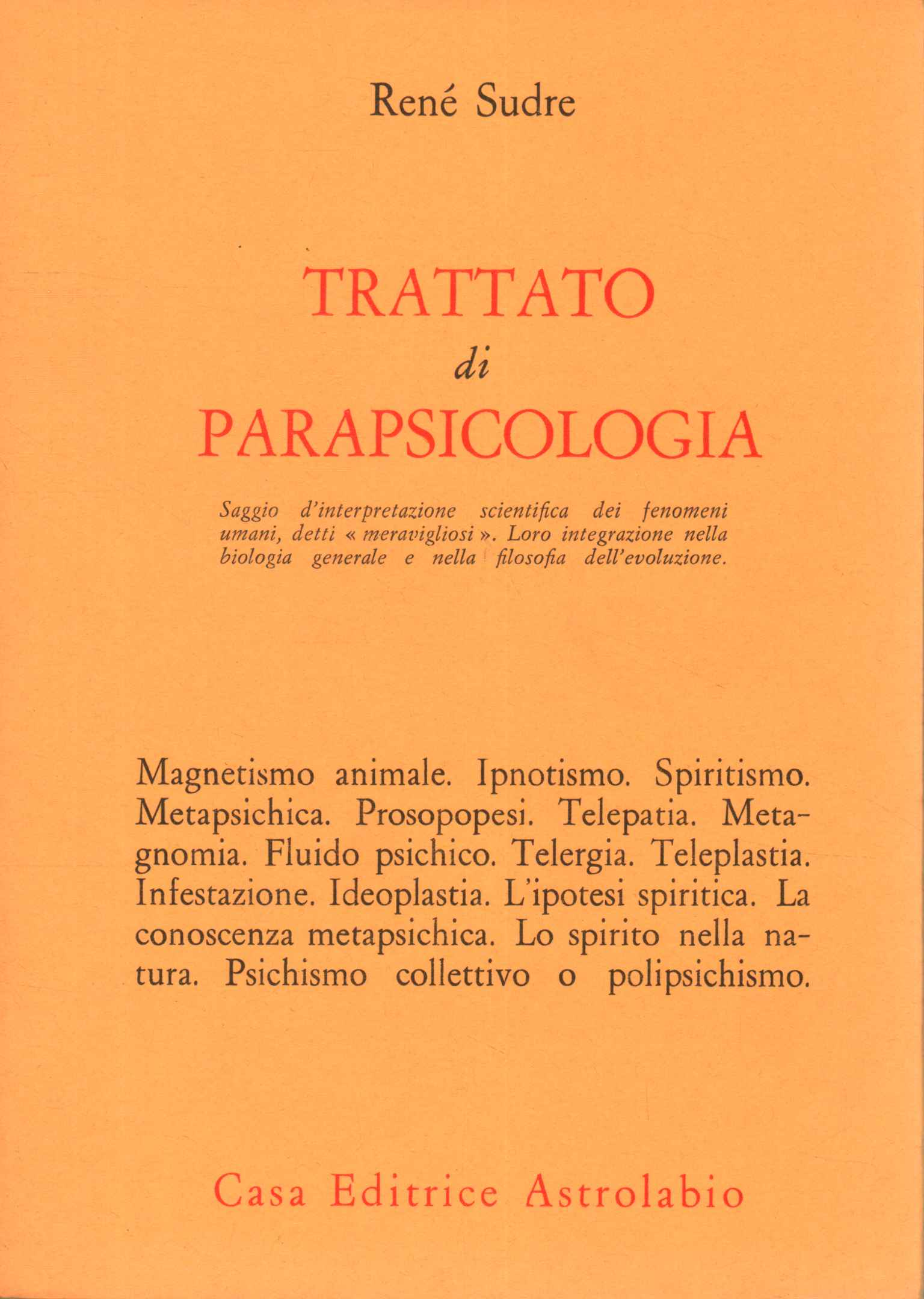 Trattato di parapsicologia
