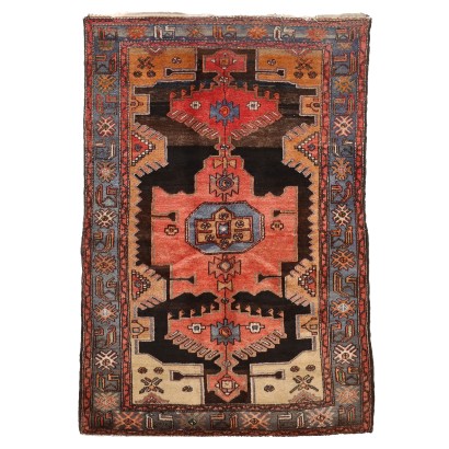 Tapis Ancien Asiatique Laine Coton Noeud Gros 200 x 137 cm