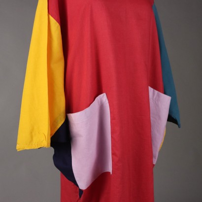 Vestido vintage multicolor de Enrica Massei