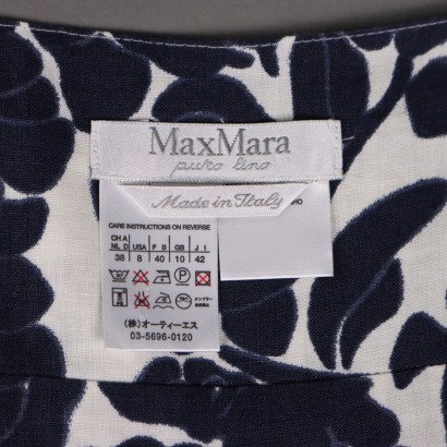 Max Mara Floral Linen Dress