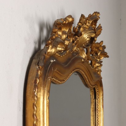 Eclectic Mirror in Golden Wood