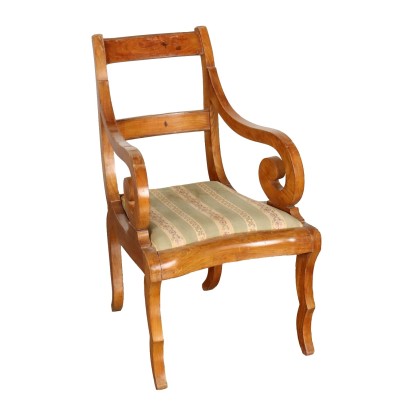 Louis Philippe armchair in cherry wood