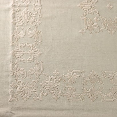 Table cover in mixed linen