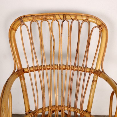 Paire de fauteuils en bambou