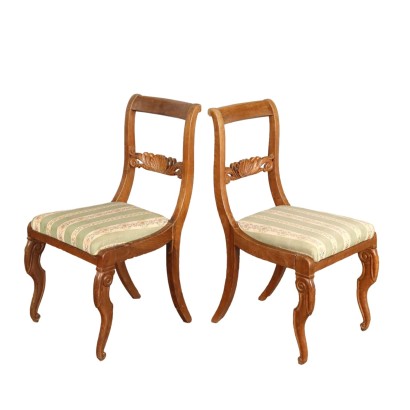 Group of 4 chairs, Pair of Louis Philippe chairs