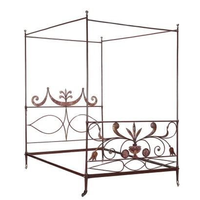 Antique Empire Bed Wrought Iron Italy XIX Century