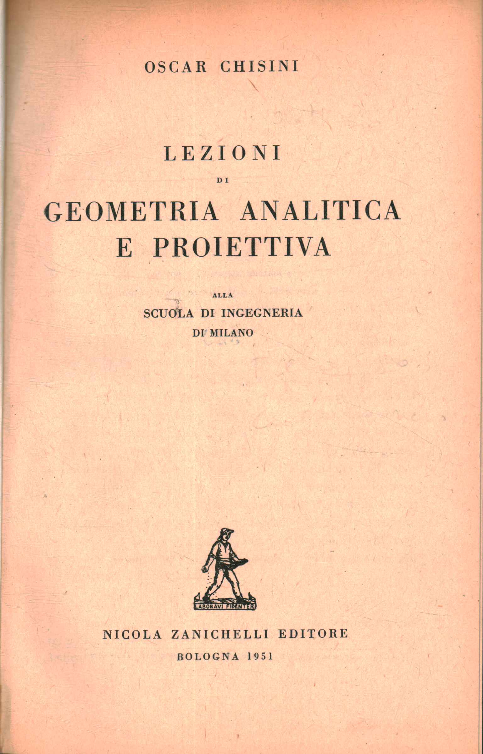 Cours de géométrie analytique et de projection