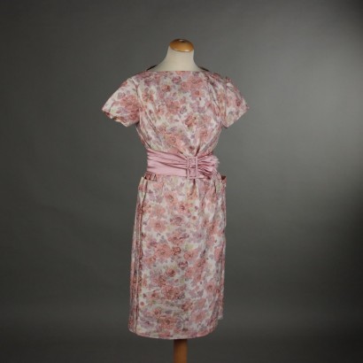 Robe en soie vintage des années 1950