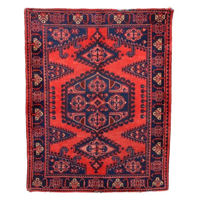 Tapis Ancien Asiatique Coton Laine Noeud Gros 219 x 170 cm