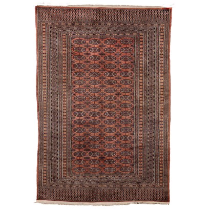 Tapis Bukhara Ancien en Coton Noeud Fin Pakistan 180 x 121 cm