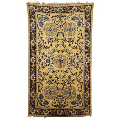 Tapis Pékin Ancien Coton Laine Noeud Gros Chine 250 x 143 cm