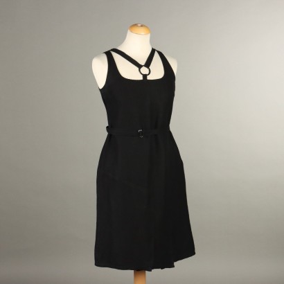 Marella Black Linen Blend Dress