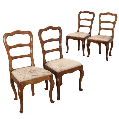 Grupo de 4 sillas, Grupo de 4 sillas Barocchetto