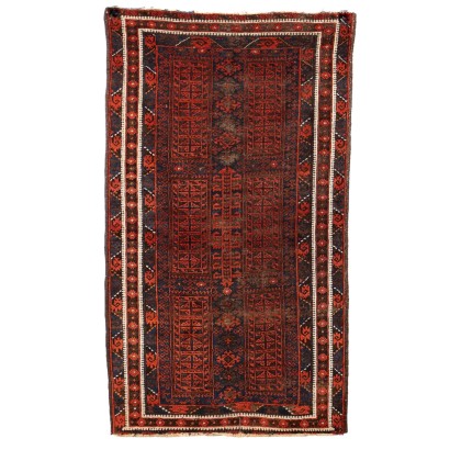 Tapis Ancien Asiatique Laine Noeud Fin 219 x 125 cm